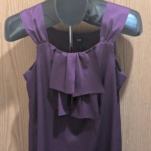 Purple Sleeveless Blouse